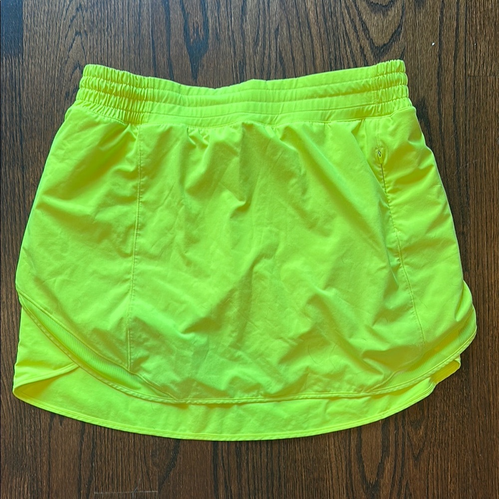 Yellow Lululemon Hotty Hot Skirt 15 inch